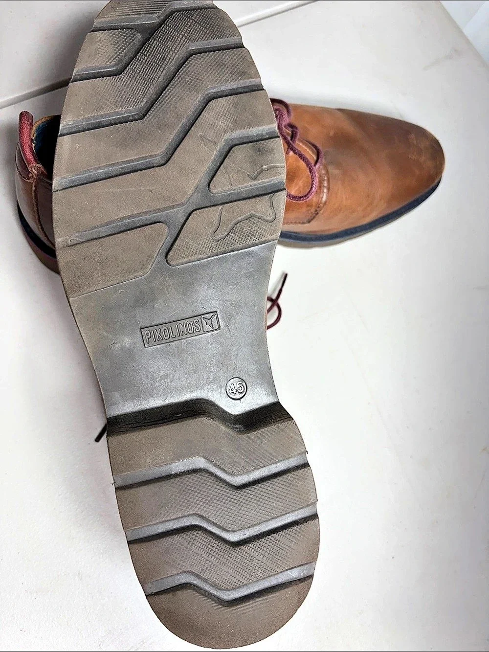 Pikolinos Brown Leather Derby Shoes EU 45